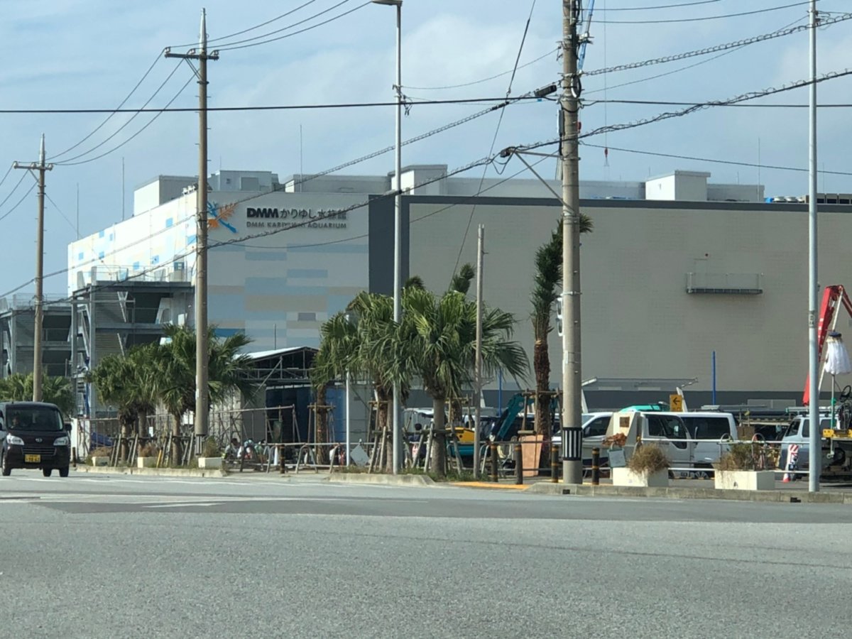 かりゆし水族館（建設中）：2020年1月沖縄
